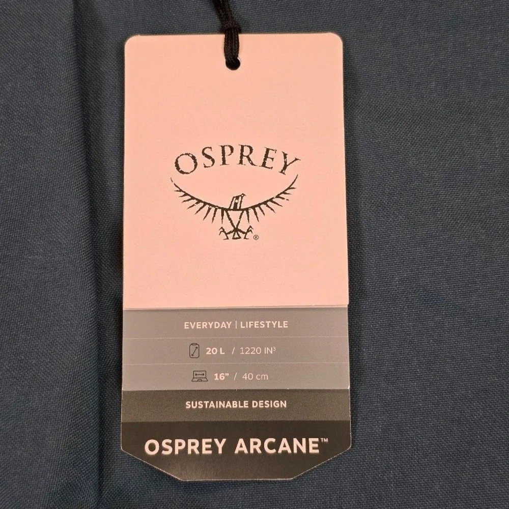Osprey Arcane 20L Large Day Backpack Stargazer Blue Laptop Sleeve 10002439 NWT